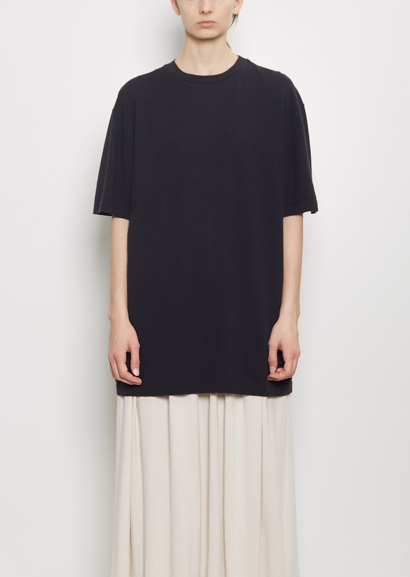 n°269 Rik Cotton Cashmere Top — Navy – La Garçonne