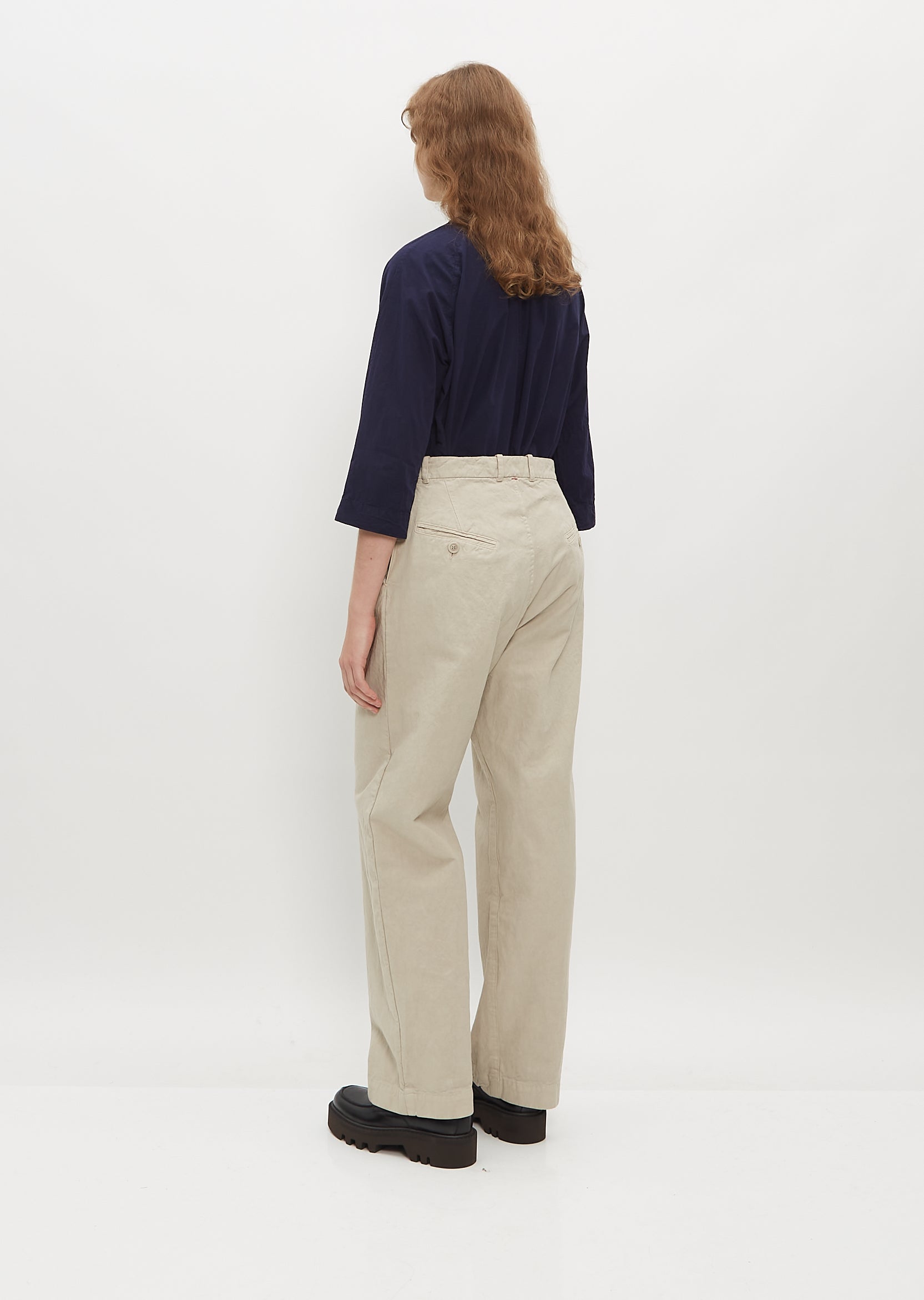 Green Chuck cotton-twill trousers | A.P.C. | MATCHES UK