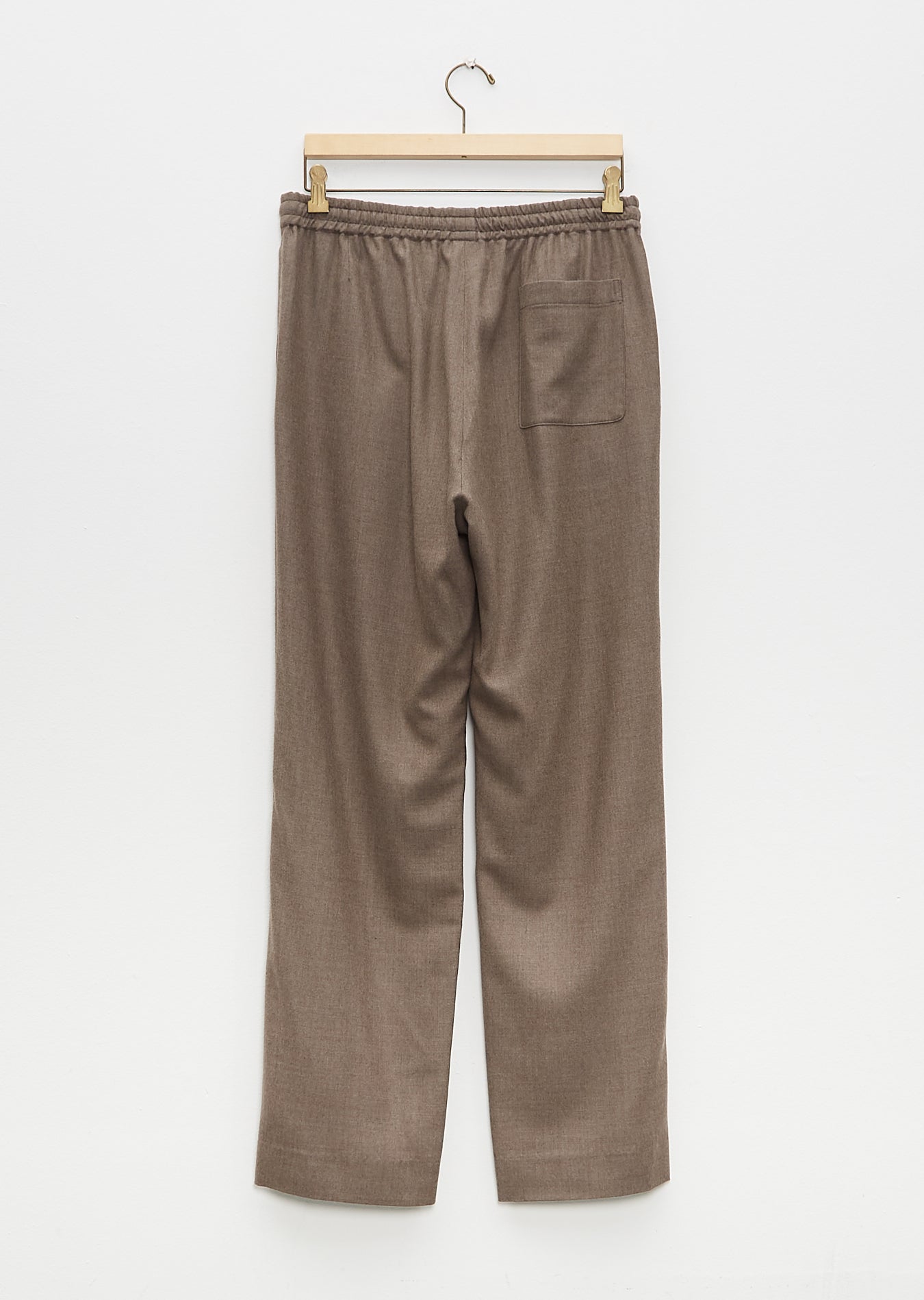 Super Light Wool Easy Slacks — Top Brown - 4 / Top Brown