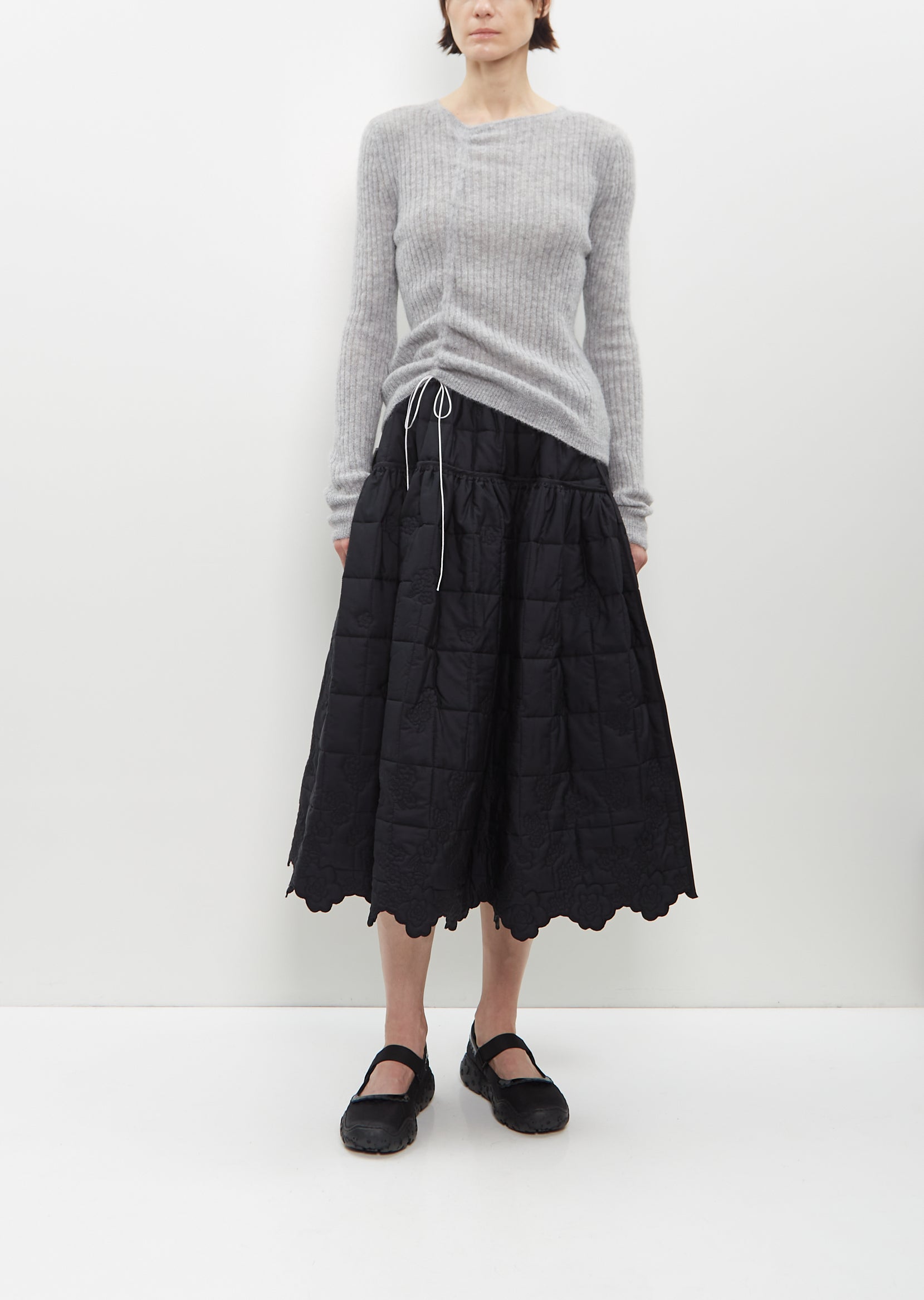 Quilted Patchwork Skirt – La Garçonne
