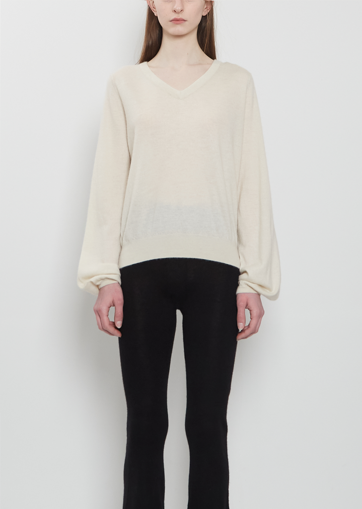 Mini Gypsy Cashmere Sweater — Chalk