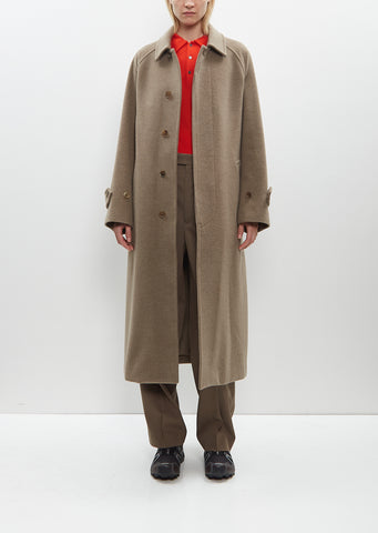 Super Fine Wool Mosser Soutien Collar Coat