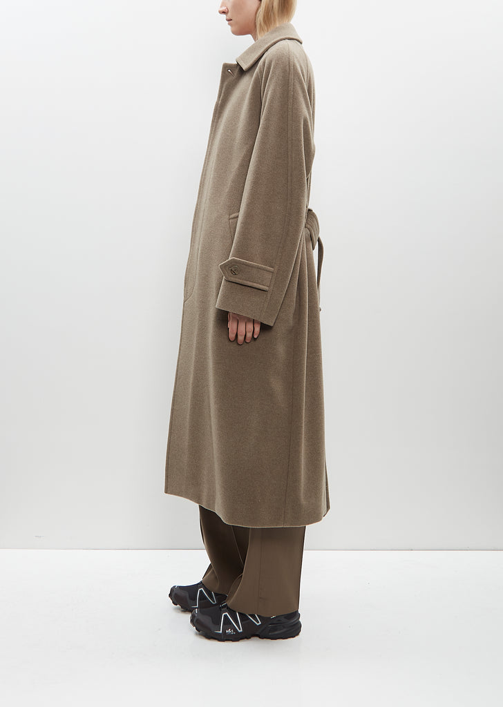 Super Fine Wool Mosser Soutien Collar Coat