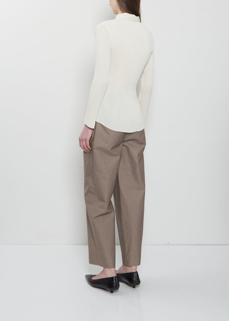 Hatching Pleats Polo