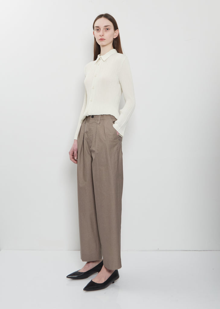 Pigment Dyed Wide Leg Pants