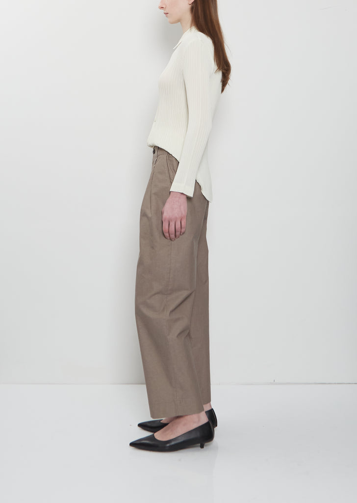 Pigment Dyed Wide Leg Pants