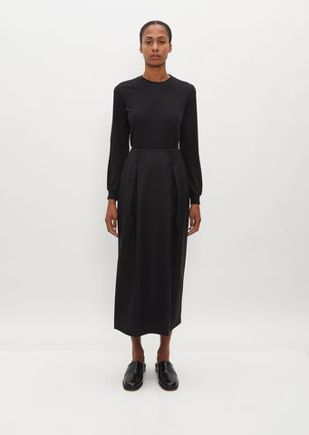 Light Melton Wool Skirt