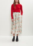 Satin Hip Detail Easy Skirt