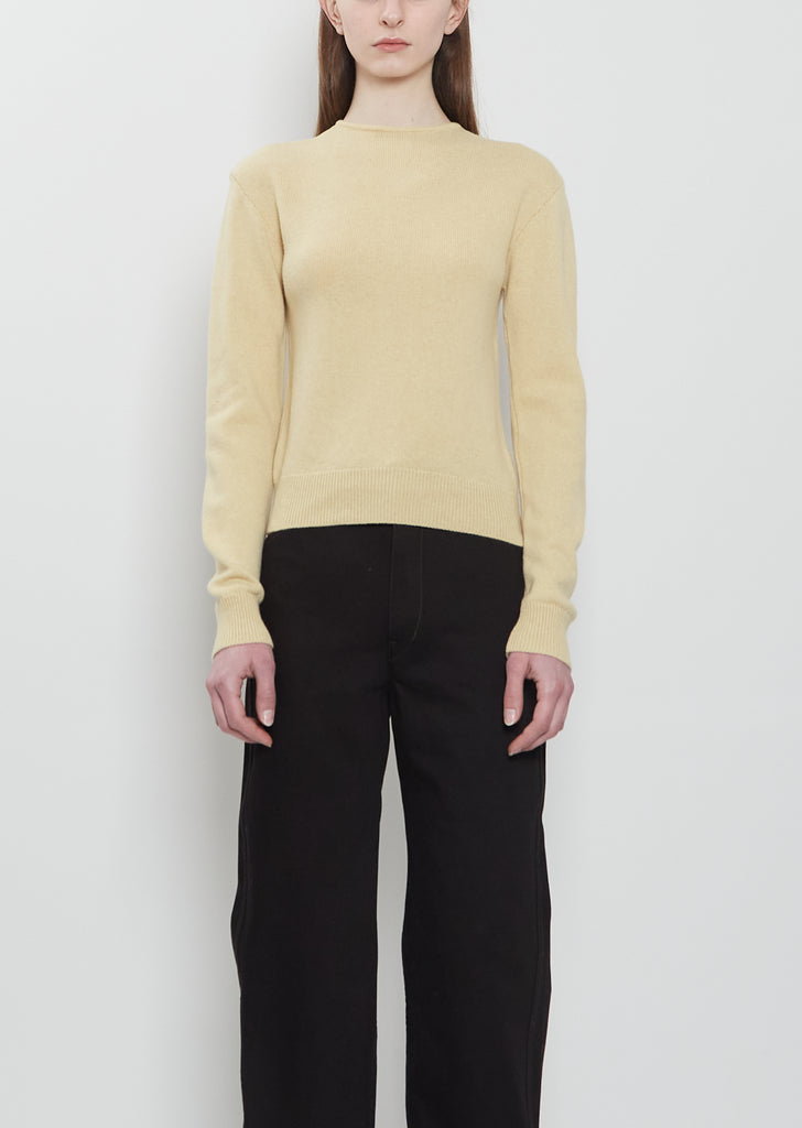 Reversible Buttoned Wool Cashmere Sweater