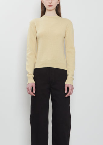 Reversible Buttoned Wool Cashmere Sweater