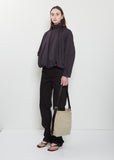 Belted Tote, Small — Dark Linen