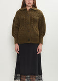Sculpted Chunky Knit Cardigan