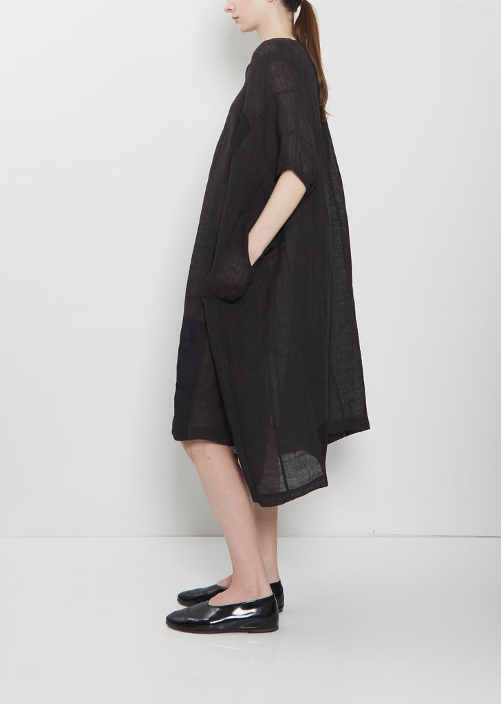 Mosquito Linen Yoruba Tunic — Midnight