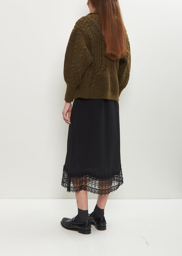 Sculpted Chunky Knit Cardigan
