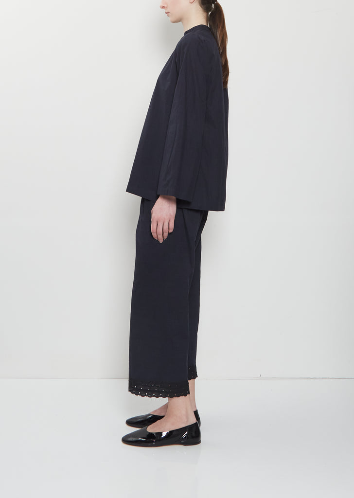 Khadi Cotton Kyrgyz Top — Midnight