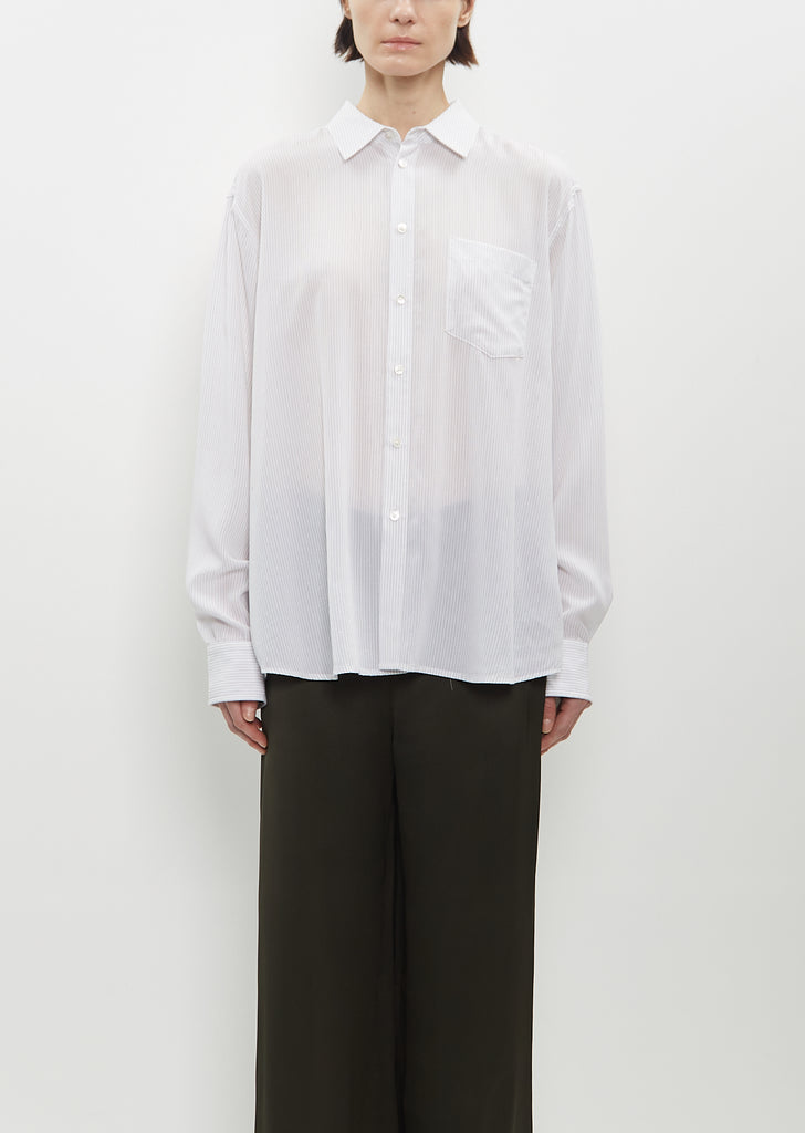 Tencel Ruched Biggie Shirt