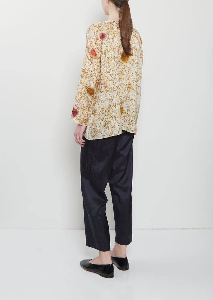 Temple Blessings Silk Long Tunisian Top — Mukhtar