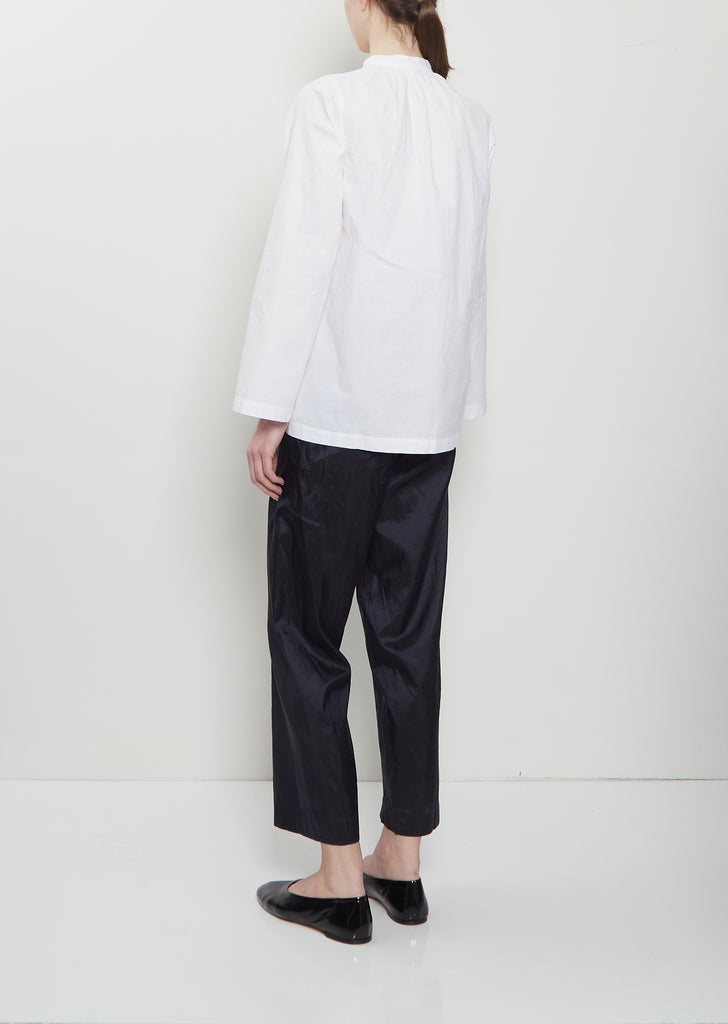 Silk Habutai Pajama Pants — Midnight