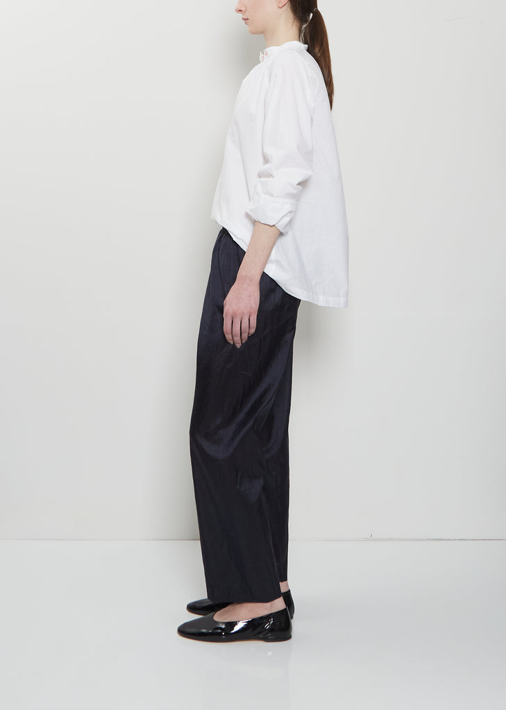 Silk Habutai Pajama Pants — Midnight