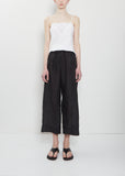 Khadi Silk Wide Leg Pants — Midnight