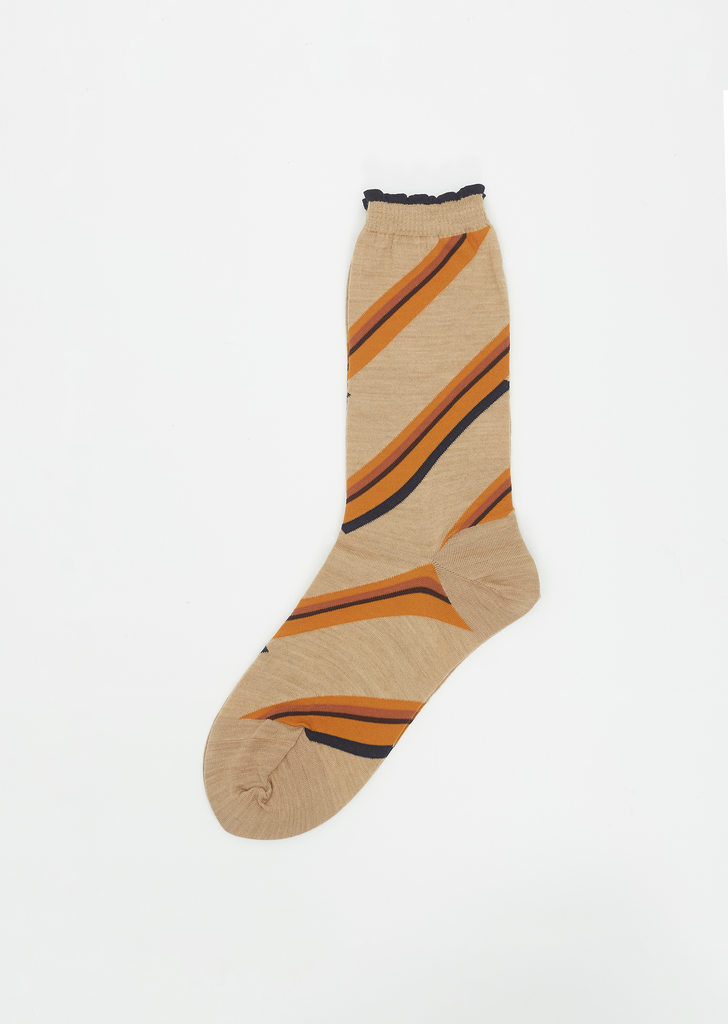 Reginmental Socks — Beige