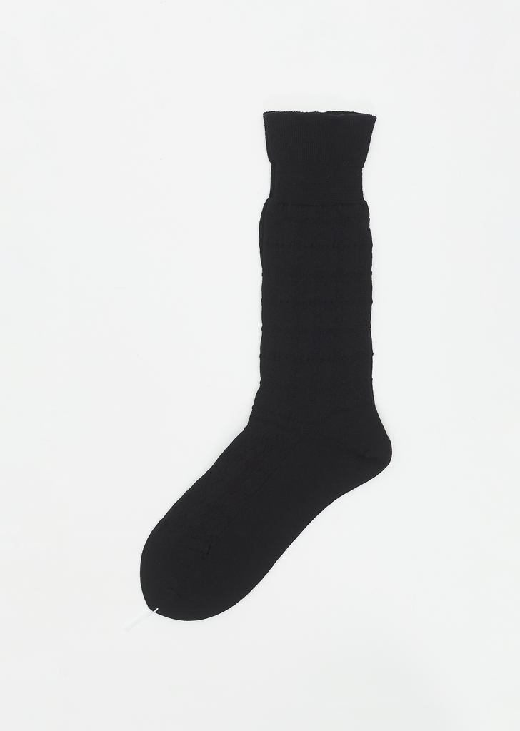 Super Merino Links Sock — Black