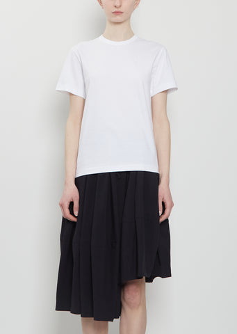 Logo Cotton Tee — White