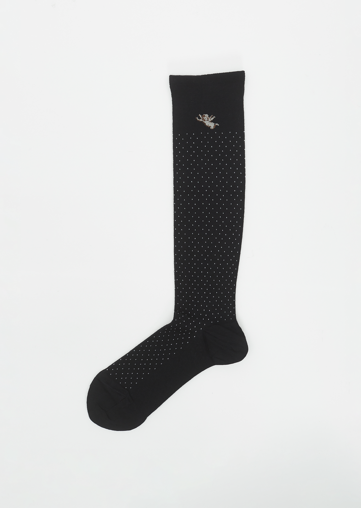Angel Compression High Socks — Black
