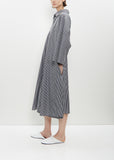 Fitted Back Shirt Dress with Integrated Skirt