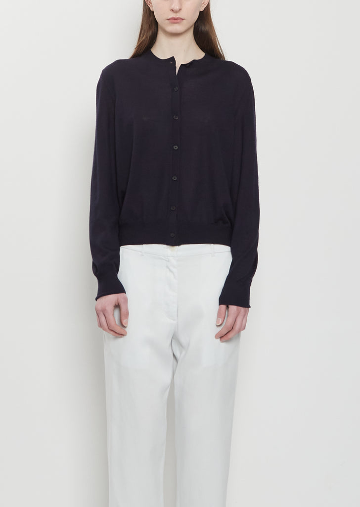 Battersea Cashmere Cardigan — Dark Navy