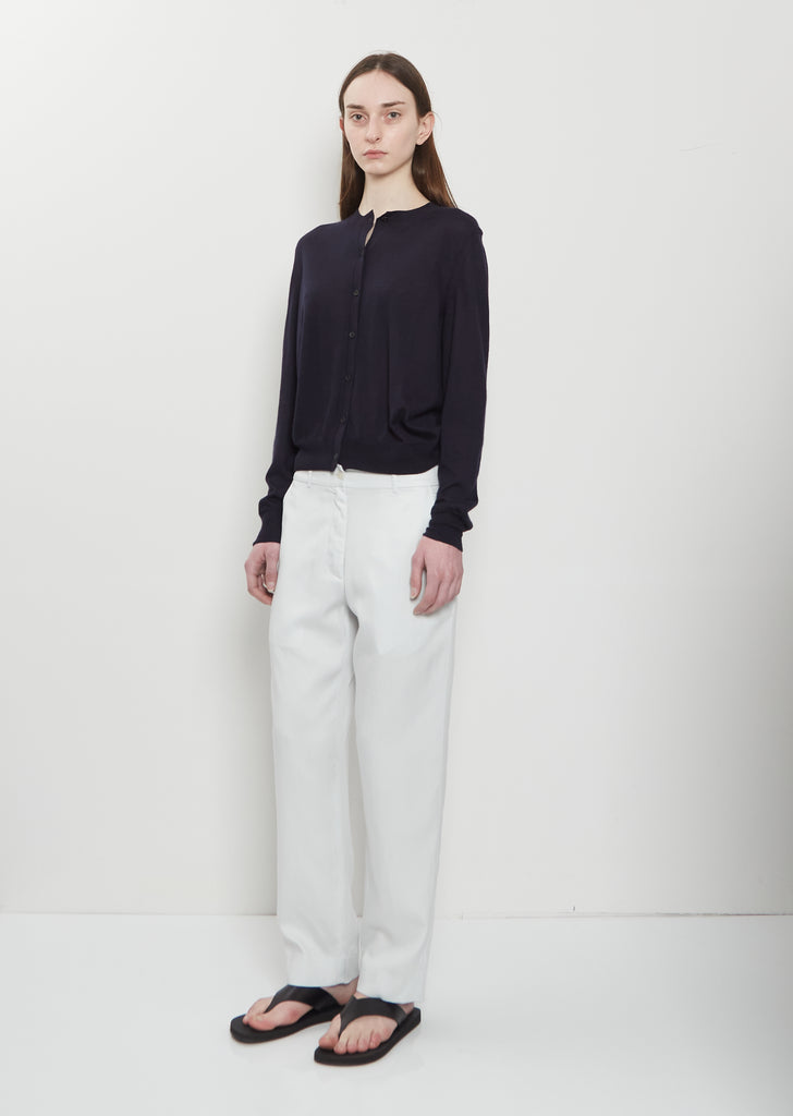 Battersea Cashmere Cardigan — Dark Navy