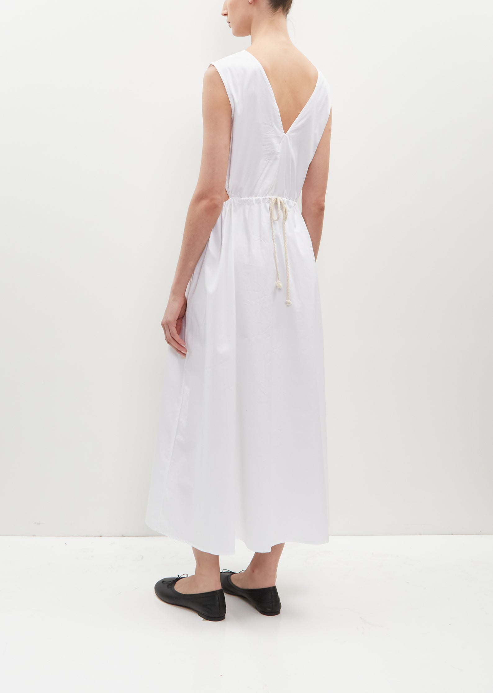 Cotton Drawstring Cut Out Dress La Garonne Cotton Drawstring Cut Out Dress La Garonne