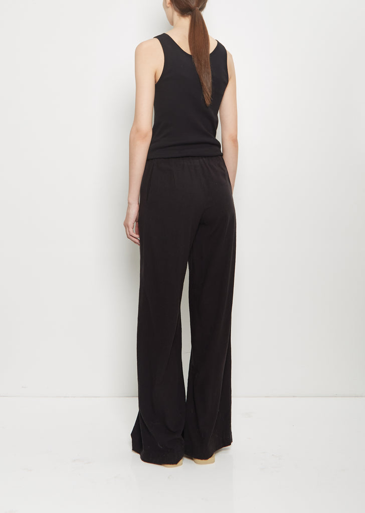 Raw Silk Wide Pants