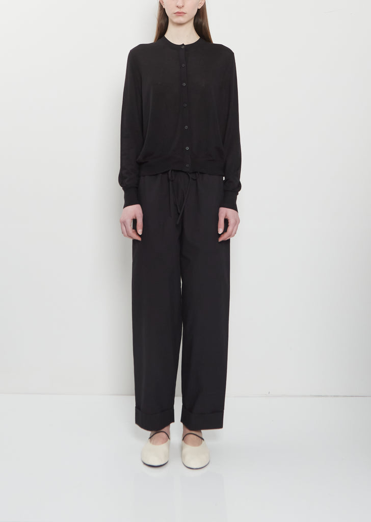 Delano Cotton Pant — Black