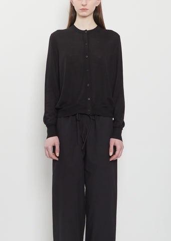 Battersea Cashmere Cardigan — Black
