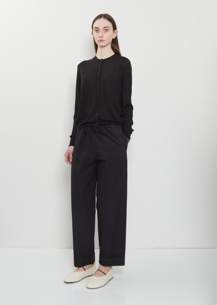 Delano Cotton Pant — Black
