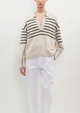Cashmere Blend Jersey Collar Sweater