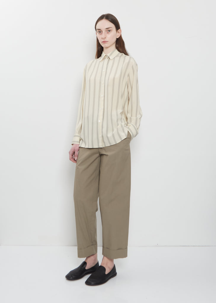 Delano Cotton Pant — Leaf Green