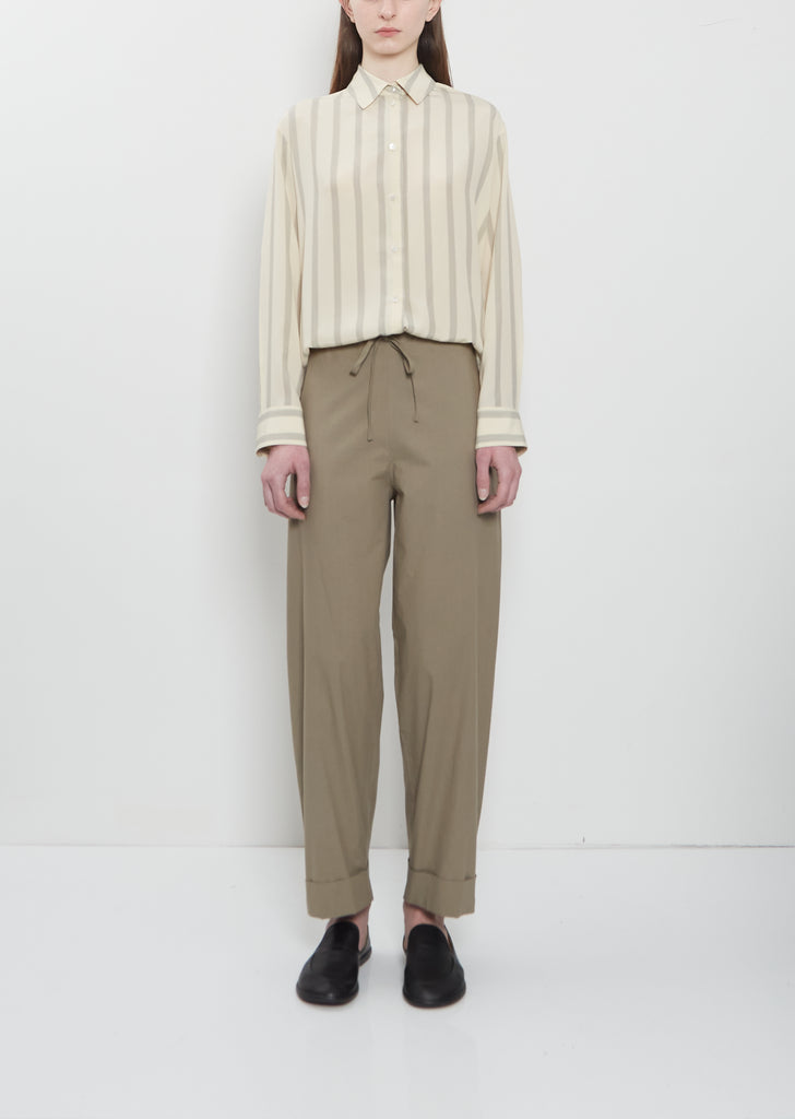 Delano Cotton Pant — Leaf Green