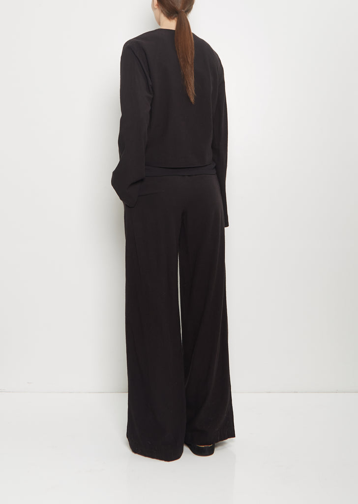 Raw Silk Wrap Jacket