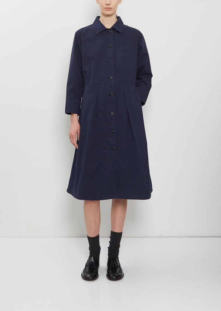 margaret howell shirt dress Olive green jersey Relaxed T Shirt Dress