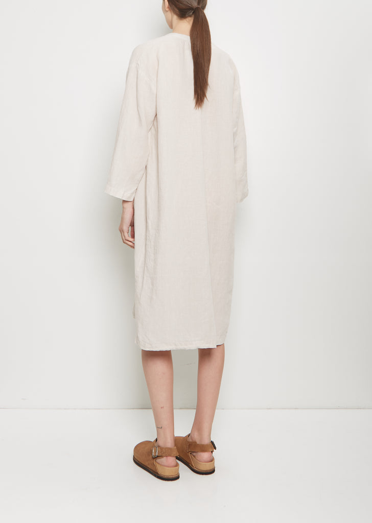 Linen Caftan — Chalk
