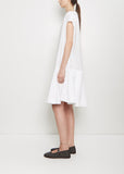 Tissue Cotton Low Waisted Dress — Milk
