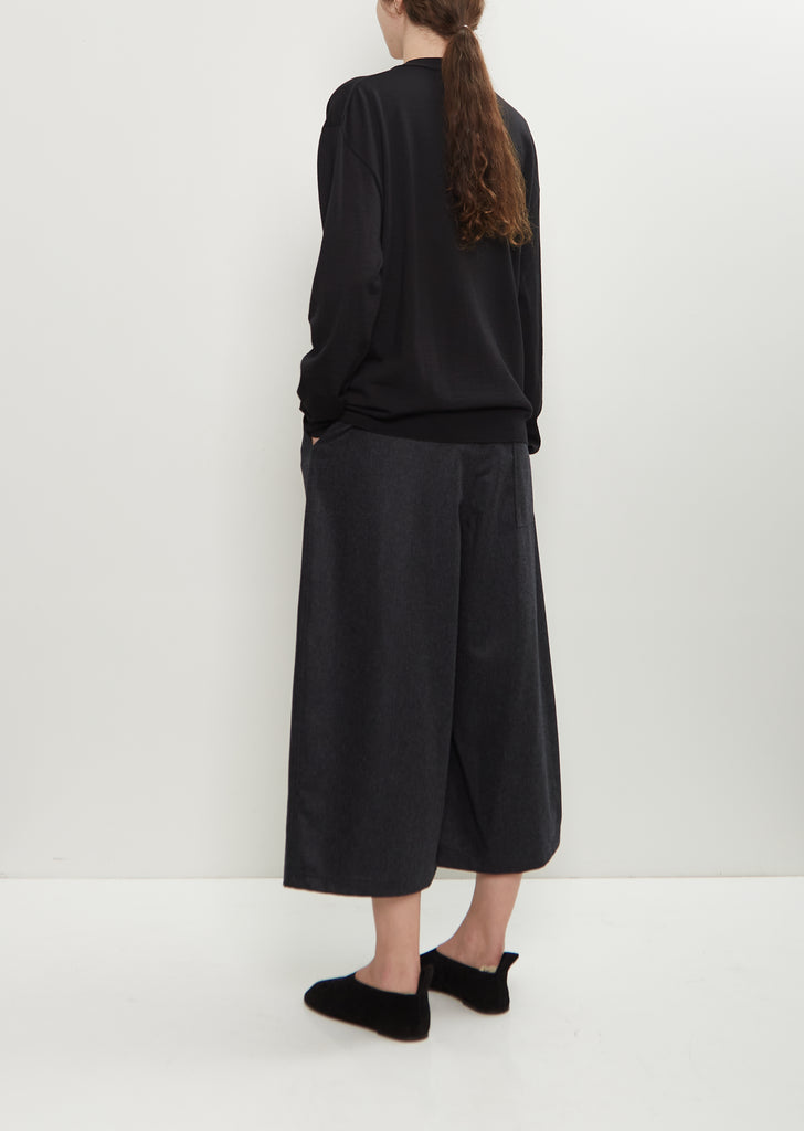Mora Wool Cardigan — Black
