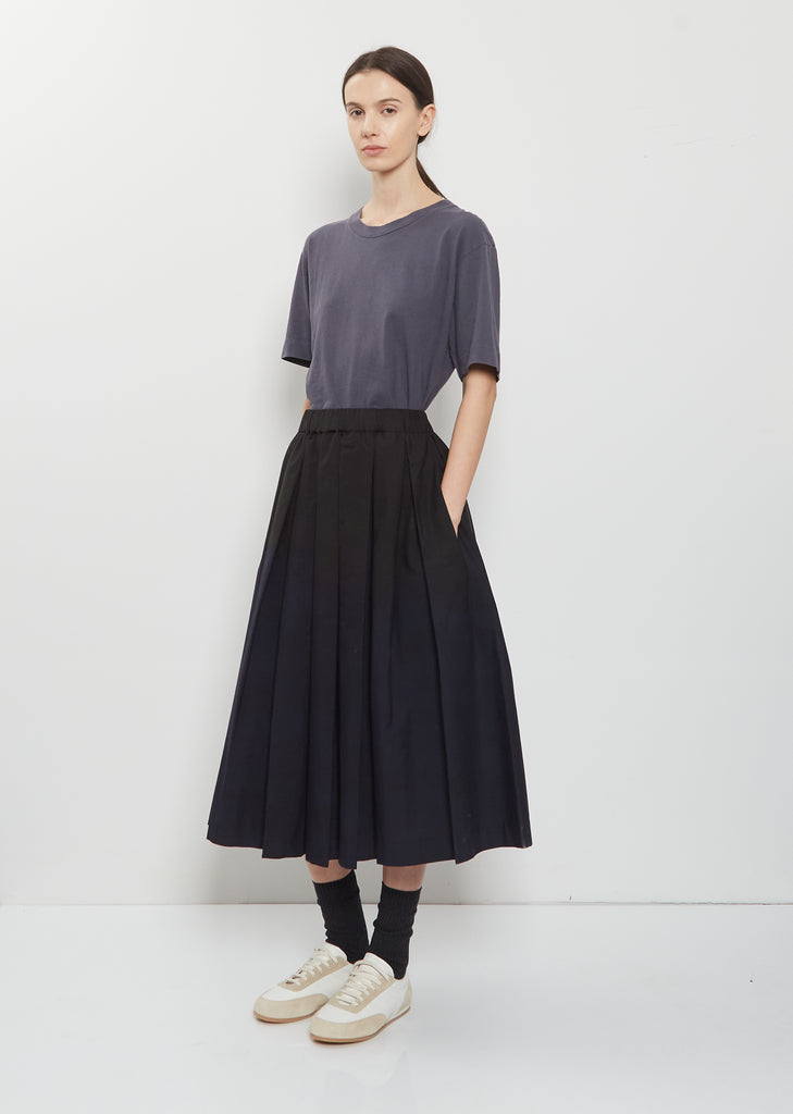 Simple Cotton Linen T-Shirt — Slate Blue