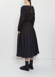 Solange Printed Typewriter Cotton Skirt