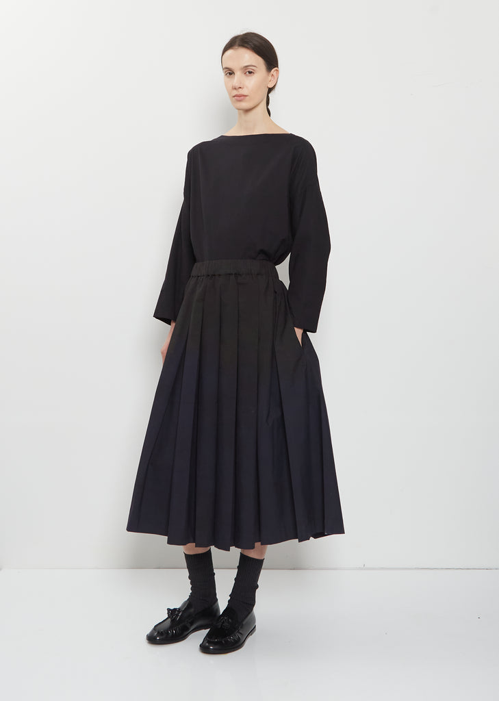 Solange Printed Typewriter Cotton Skirt