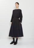 Solange Printed Typewriter Cotton Skirt