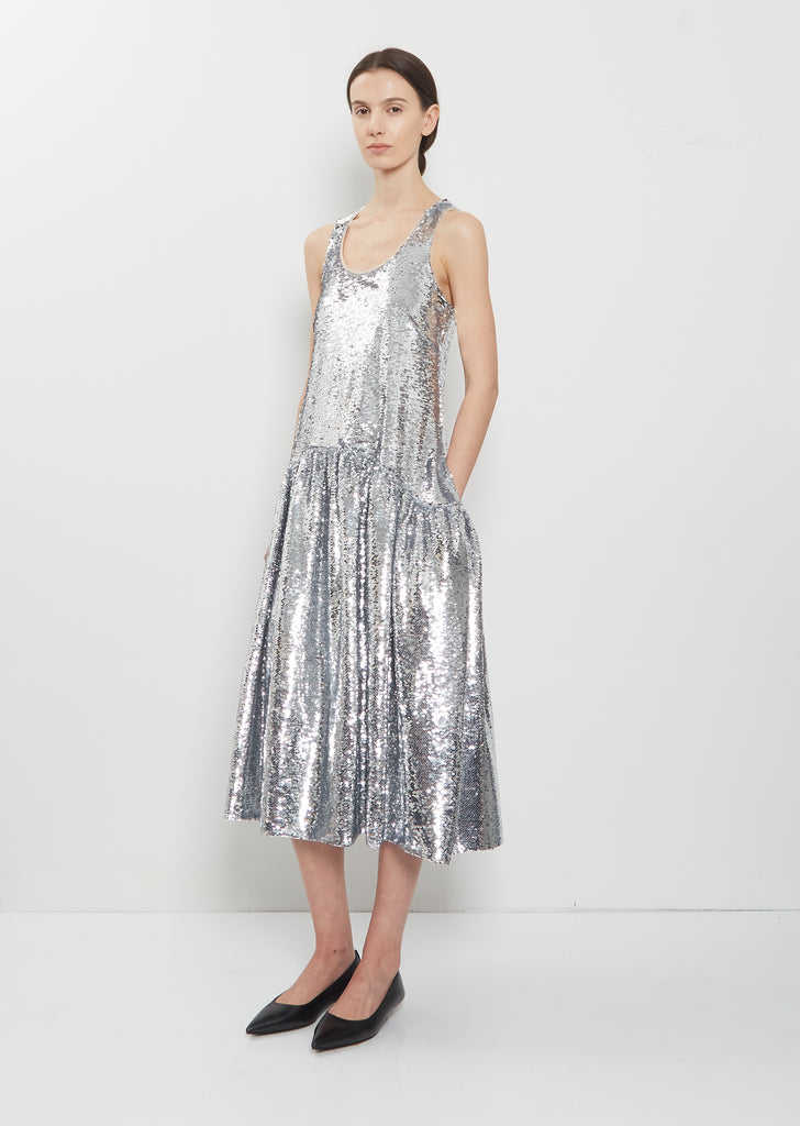 Flounce Sequins Dress