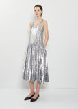 Flounce Sequins Dress